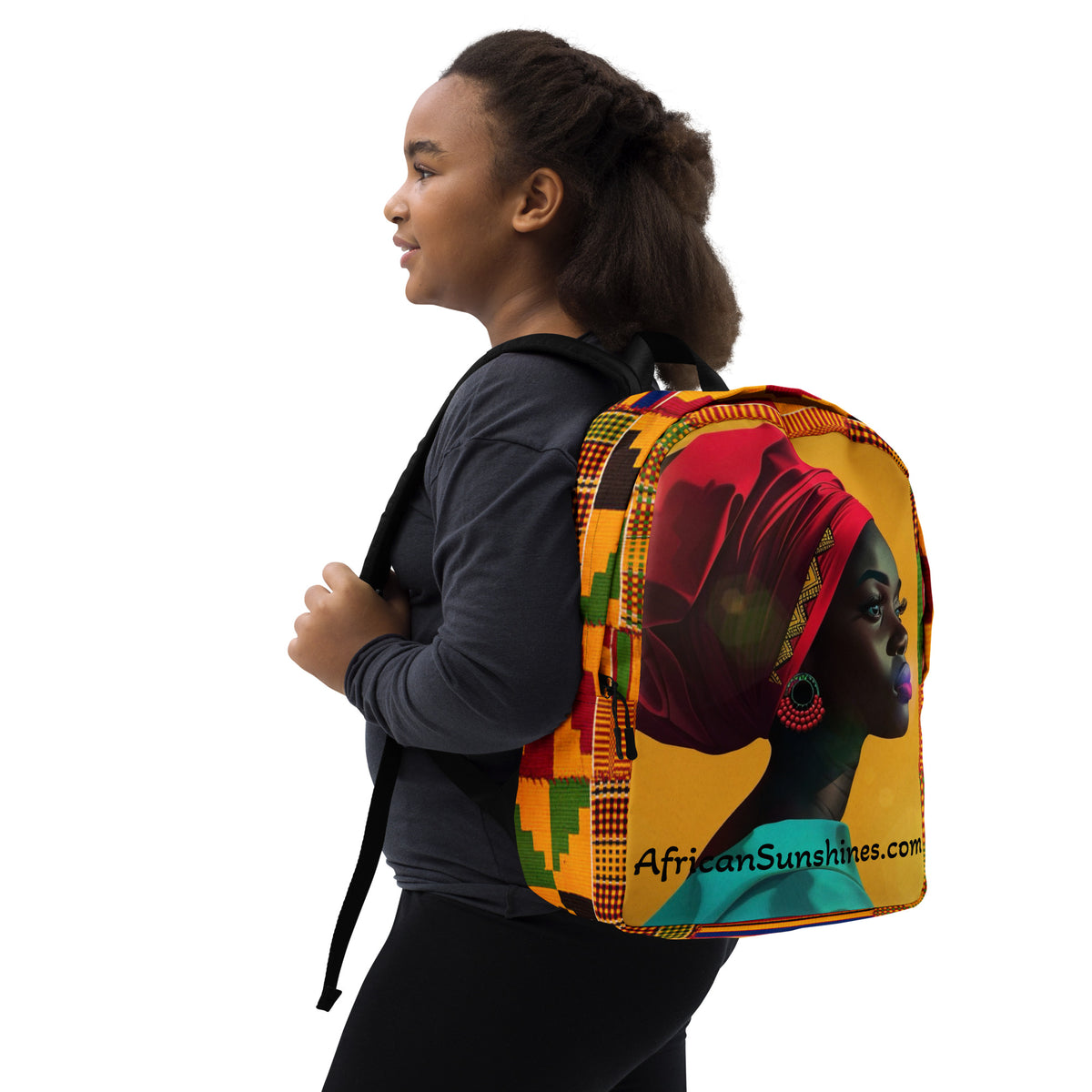 Beautiful African Woman Backpack