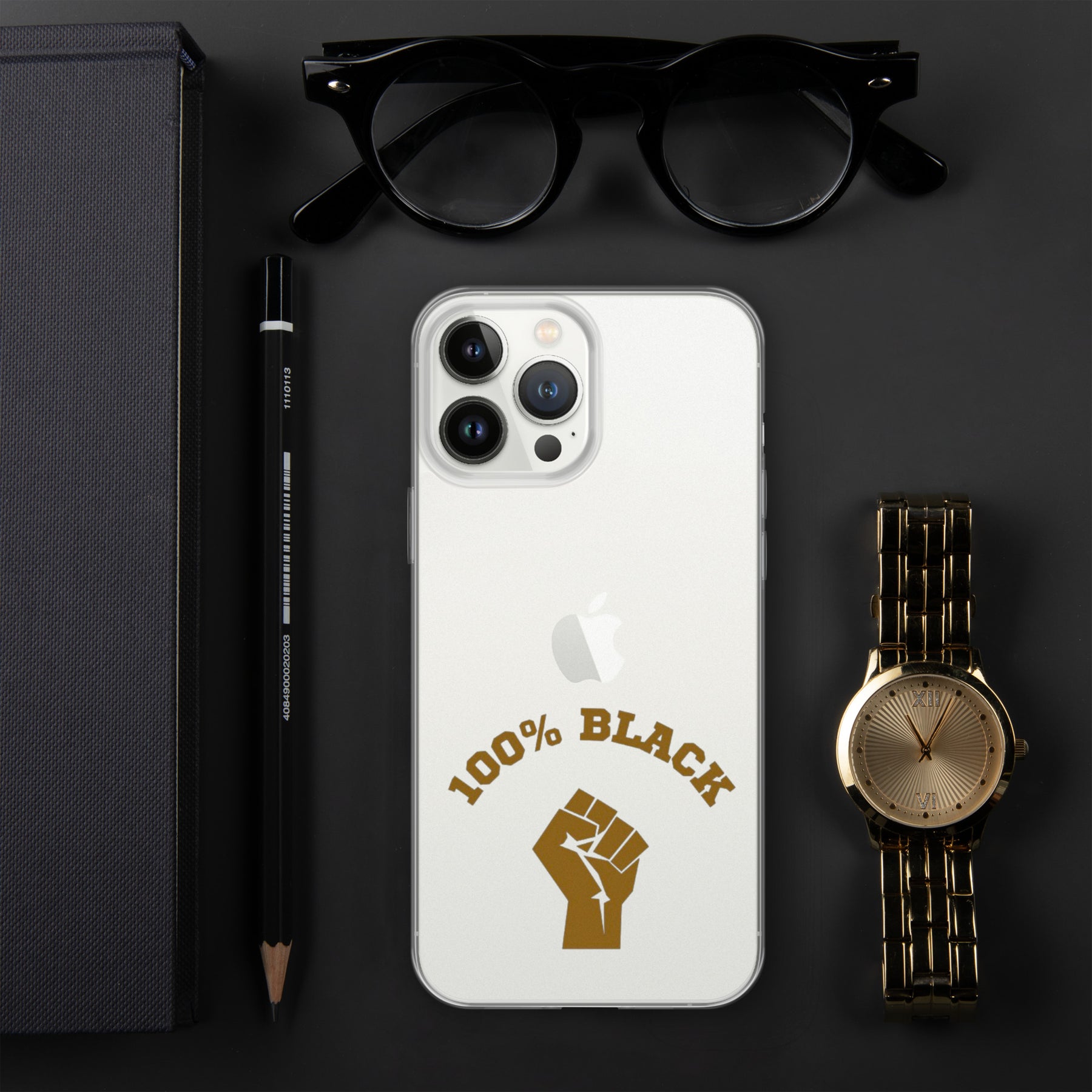 100% Black IPhones cases