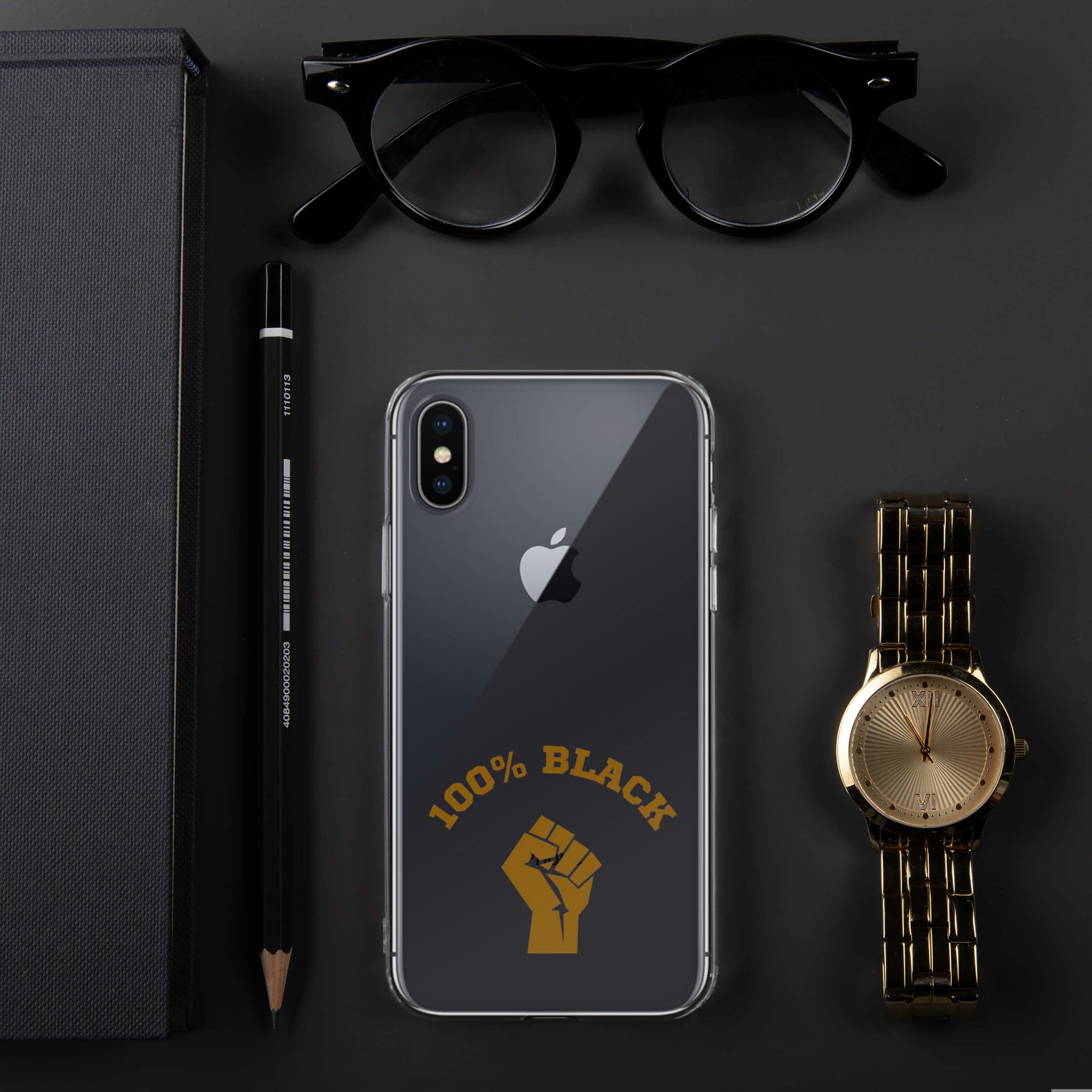 100% Black IPhones cases